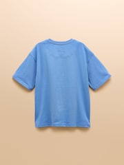 Joules Ben Blue T-Shirt and Short Set - Image 4 of 7