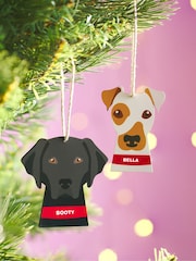 Personalised Dog Breed Christmas Tree Decoration by Oakdene - Image 1 of 2