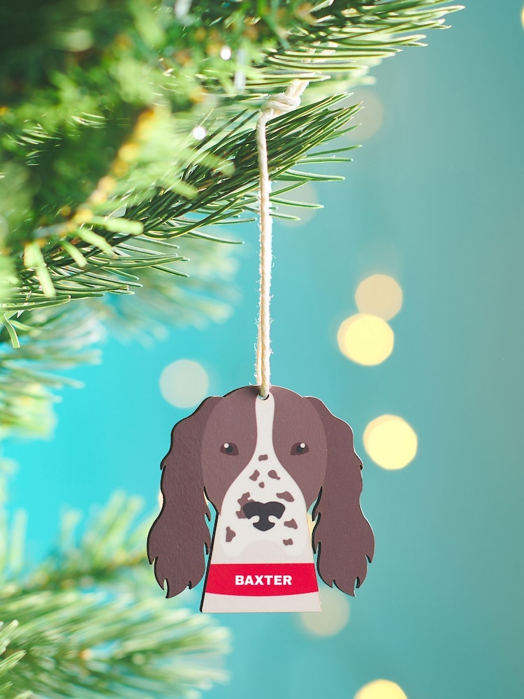 Personalised Dog Breed Christmas Tree Decoration by Oakdene - Image 2 of 2