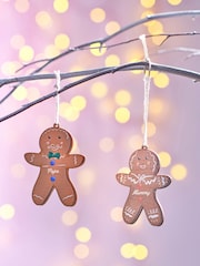 Personalised Gingerbread Family Christmas Tree Decoration by Oakdene - Image 2 of 2