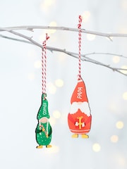 Personalised Gonk Family Christmas Tree Decoration by Oakdene - Image 1 of 2