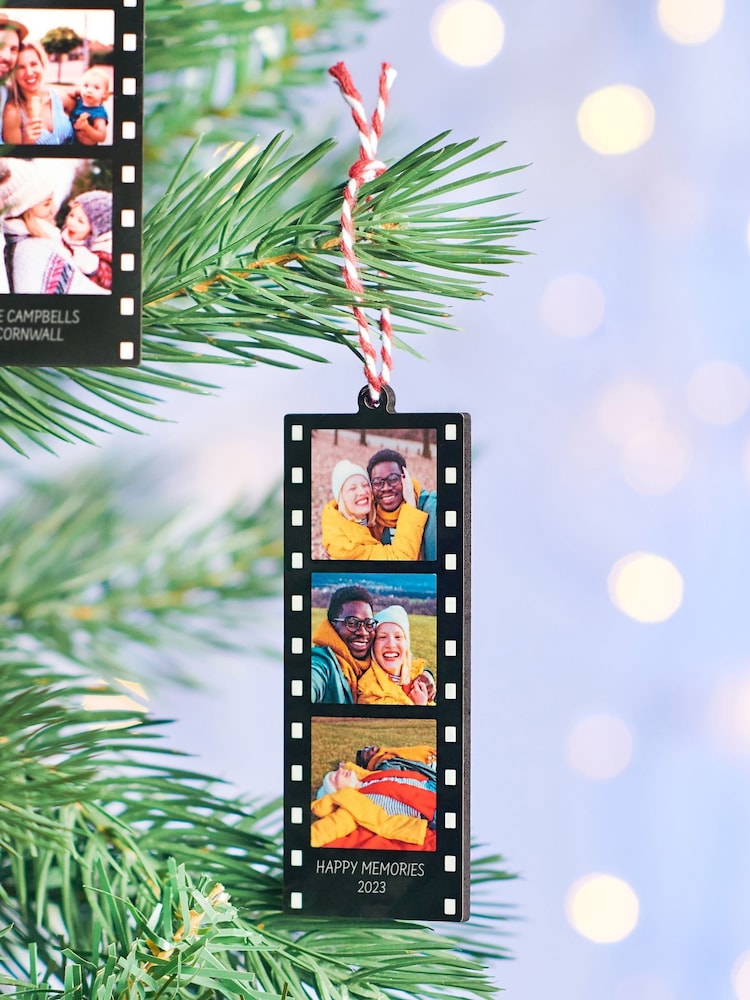 Personalised Photo Reel Christmas Tree Decoration by Oakdene - Image 1 of 1