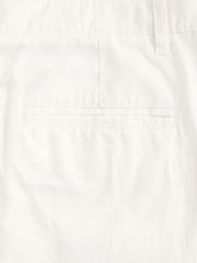 White Relaxed Fit Linen Cotton Chino Trousers - Image 8 of 9