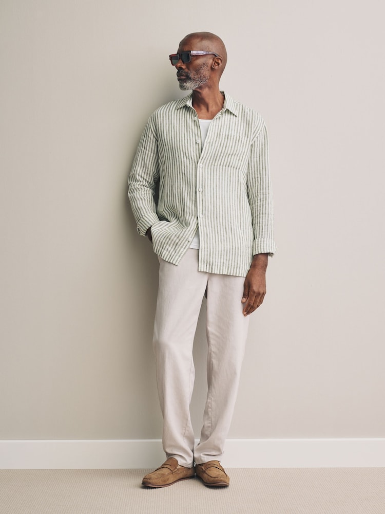 Light Grey Signature Soft Touch Tencel™ Trousers - Image 2 of 9
