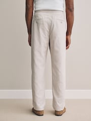 Light Grey Signature Soft Touch Tencel™ Trousers - Image 3 of 9