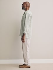 Light Grey Signature Soft Touch Tencel™ Trousers - Image 4 of 9
