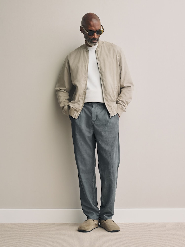 Blue Slate Signature Soft Touch Tencel™ Trousers - Image 2 of 11