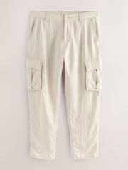 Pedra clara - Signature 100% Linen Cargo Trousers - Imagem 8 de 12