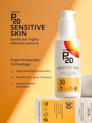 P20 Sensitive Skin SPF 30 Suncream 100ml - Image 3 of 8