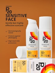 P20 Sensitive SPF 50+ Suncream for Face - Image 3 of 10
