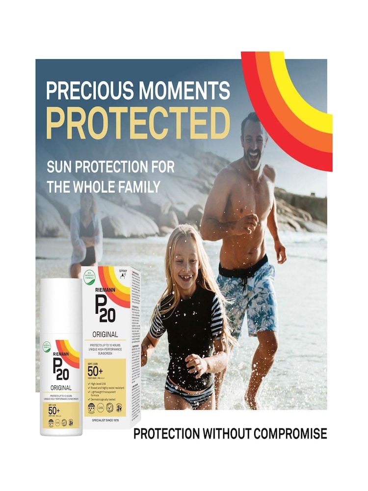 P20 Original SPF 50+ Oil Spray Suncream 200ml - Image 10 of 10