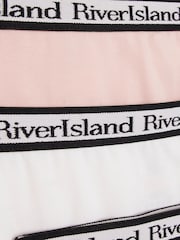 River Island Pink Girls Mix Briefs 5 Pack - Image 3 of 3