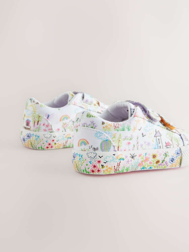 Multi Character Wide Fit (G) Chunky Trainers With Touch Fastening - Image 3 of 5