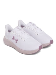 Under Armour White/Purple Charged Pursuit Trainers - Image 4 of 6