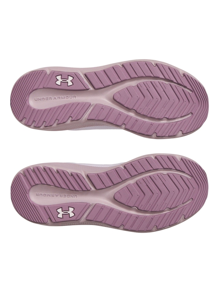 Under Armour White/Purple Charged Pursuit Trainers - Image 6 of 6