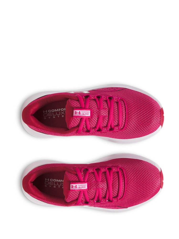 Under Armour Pink Charged Surge Trainers - Image 4 of 5