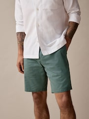 Seafoam blauw - Slim Fit - Chinoshort met stretch - Image 1 of 10