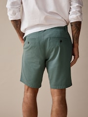 Seafoam blauw - Slim Fit - Chinoshort met stretch - Image 4 of 10