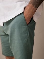 Seafoam blauw - Slim Fit - Chinoshort met stretch - Image 5 of 10