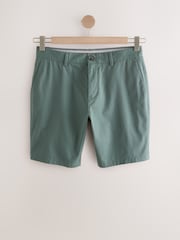 Seafoam blauw - Slim Fit - Chinoshort met stretch - Image 7 of 10
