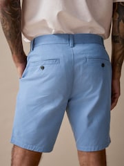 Blue Slim Fit Stretch Chinos Shorts - Image 3 of 10