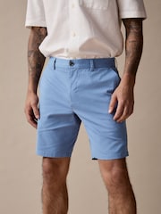 Blue Slim Fit Stretch Chinos Shorts - Image 4 of 10