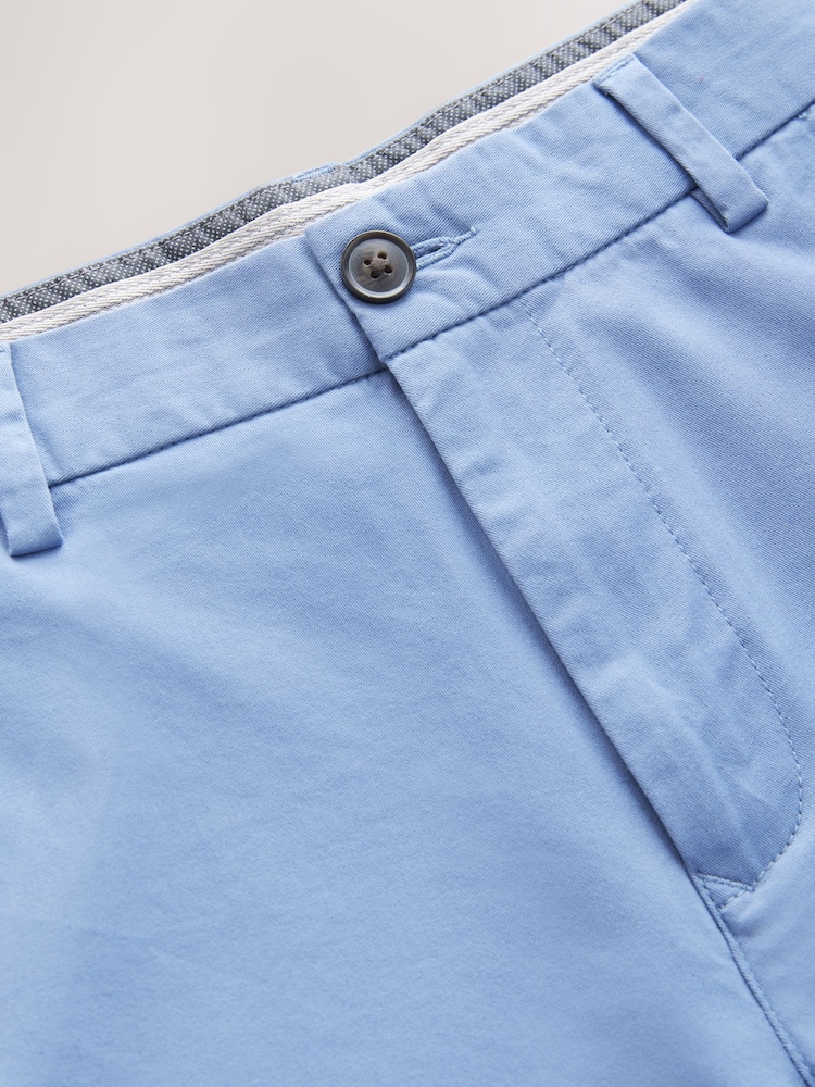 Blue Slim Fit Stretch Chinos Shorts - Image 7 of 10