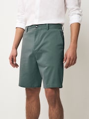 Seafoam Blue Straight Fit Stretch Chinos Shorts - Image 1 of 9