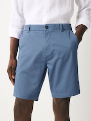 Blue Straight Fit Stretch Chinos Shorts - Image 1 of 8