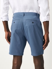 Blue Straight Fit Stretch Chinos Shorts - Image 4 of 8