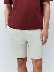 Ecru Elasticated Waist Chino Shorts - Image 1 of 12