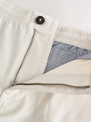 Ecru Elasticated Waist Chino Shorts - Image 10 of 12