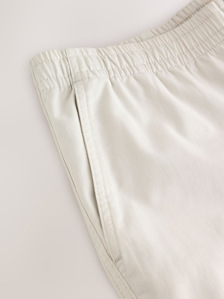 Ecru Elasticated Waist Chino Shorts - Image 11 of 12