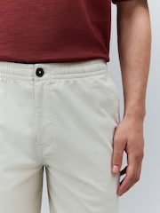 Ecru Elasticated Waist Chino Shorts - Image 5 of 12