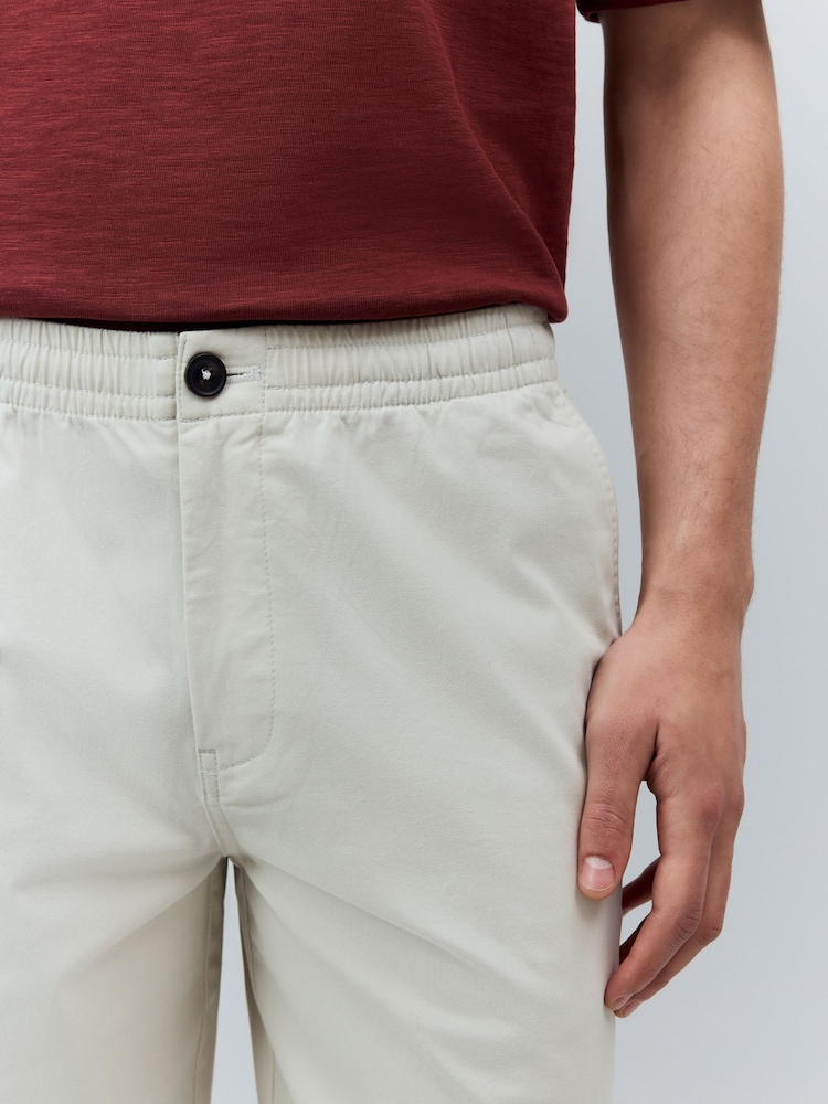 Ecru Elasticated Waist Chino Shorts - Image 5 of 12