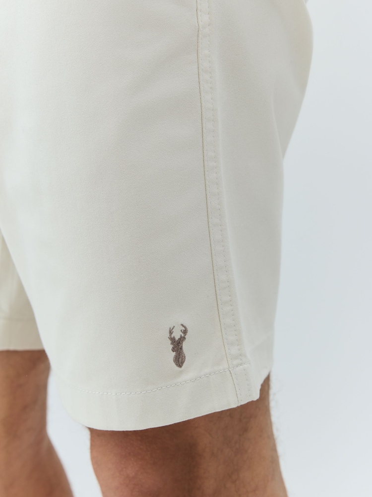 Ecru Elasticated Waist Chino Shorts - Image 6 of 12