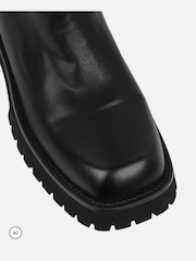 Simmi London Black Brian Knee High Chunky Boots - Image 4 of 4