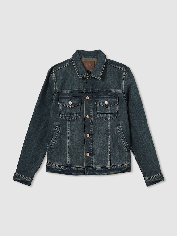Paige Button Through Denim Jacket - Image 2 of 6