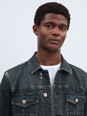 Paige Button Through Denim Jacket - Image 3 of 6