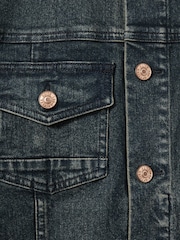Paige Button Through Denim Jacket - Image 6 of 6
