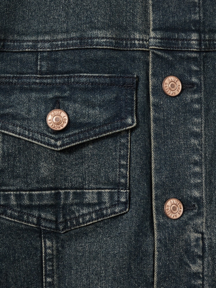 Paige Button Through Denim Jacket - Image 6 of 6