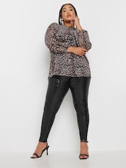 Yours Curve Leggings mit Pailletten - Bild 2 von 5