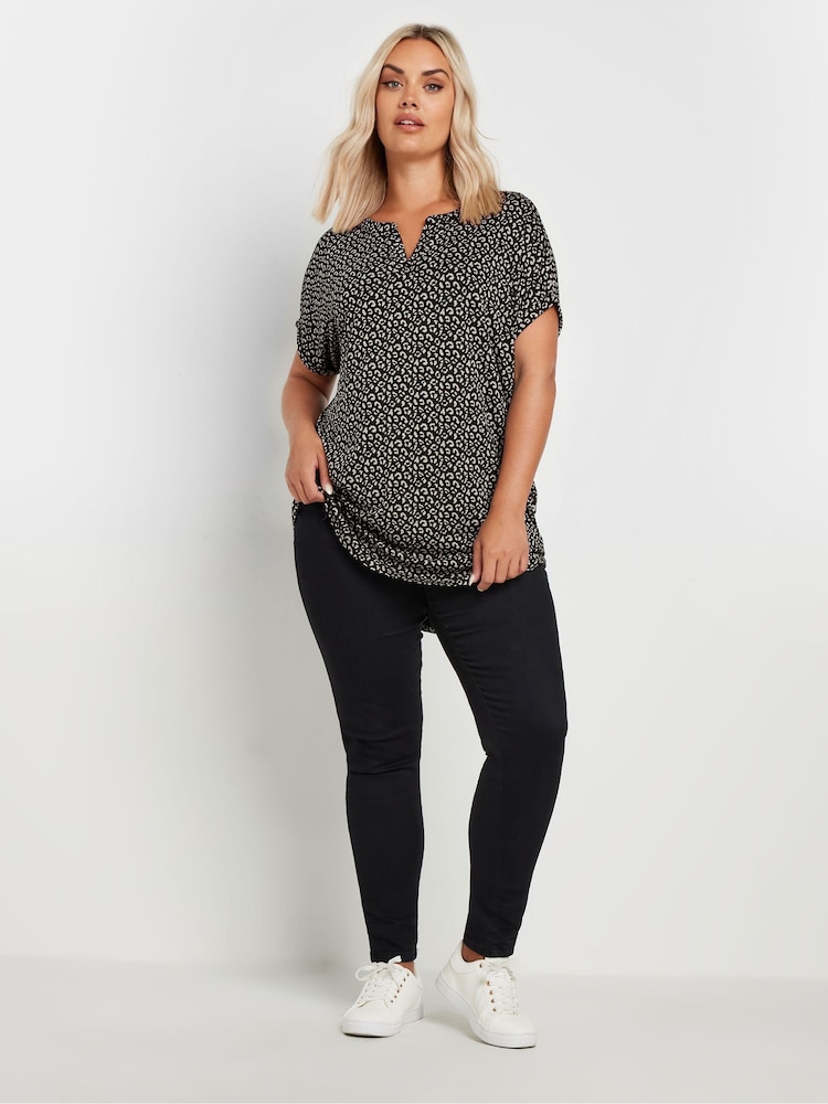 Yours Curve Top mit abstraktem Print - Bild 2 von 5