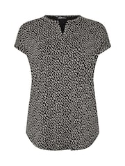 Yours Curve Top mit abstraktem Print - Bild 5 von 5