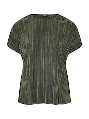 Yours Curve Green Limited Plisse Top - Image 5 of 5