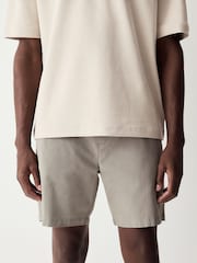 Sage Green Stretch Cotton Elasticated Waist Shorts - Image 1 of 9