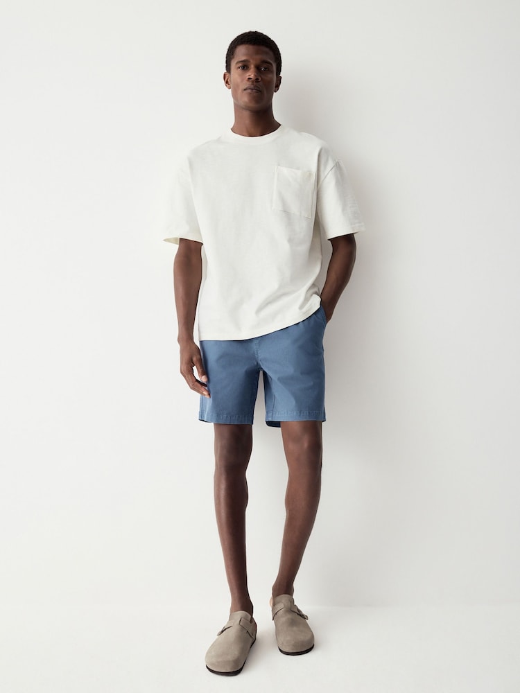 Blue Stretch Cotton Elasticated Waist Shorts - Image 2 of 10
