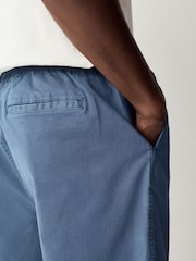 Blue Stretch Cotton Elasticated Waist Shorts - Image 5 of 10