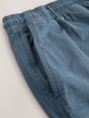 Blue Stretch Cotton Elasticated Waist Shorts - Image 8 of 10