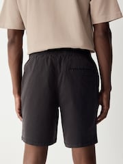 Black Stretch Cotton Elasticated Waist Shorts - Image 2 of 9